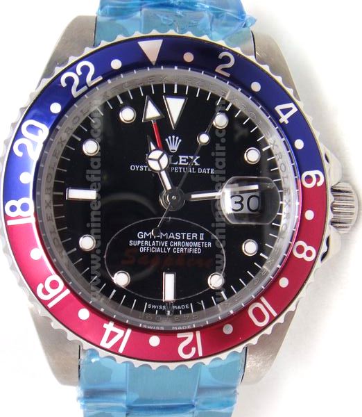 Father's Day Sale - Rolex GMT Master II Red and Blue Bezel Watch